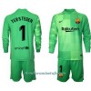 Conjunto (Camiseta+Pantalón Corto) Portero Manga Larga FC Barcelona Ter Stegen 1 Tercera Equipación 2021/22 - Niño